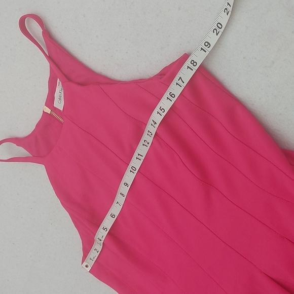 CALVIN KLEIN Pink Sleeveless Dress NWOT - Picture 8 of 13